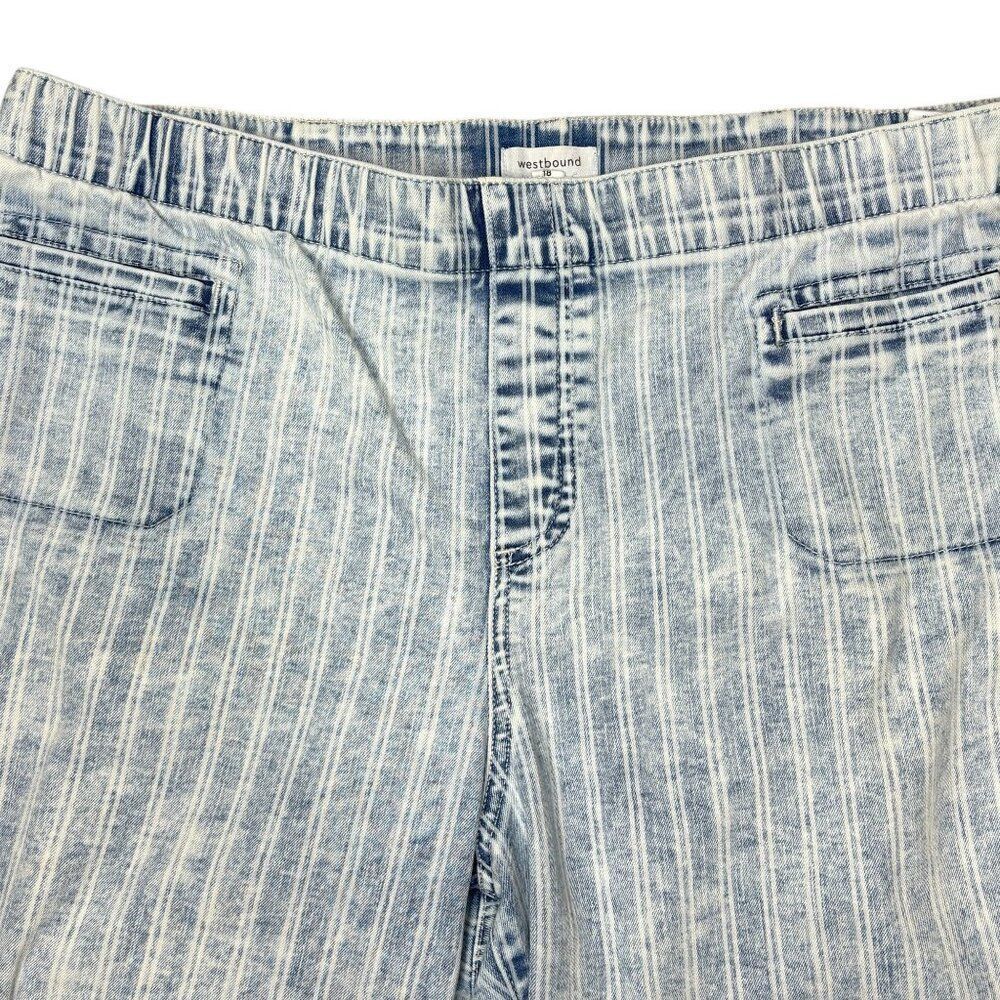 Westbound Wide Leg Capri Jeans Size 18 - Picture 6 of 8